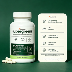 Capsules Supergreens à Marque Privée OEM, 40+ Nutriments, Probiotiques, Enzymes, 150 Comprimés, Complément Vegan - Product Image 2