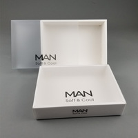 Carton givré transparent écologique pour hommes et femmes, sous-vêtements, chaussettes, Lingerie, boîte d'emballage en carton ondulé