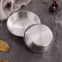 Bol à sauce en acier inoxydable 304 de qualité commerciale, idéal pour les cornichons coréens, écologique et multi-usage, plat à condiments en métal pour les fêtes