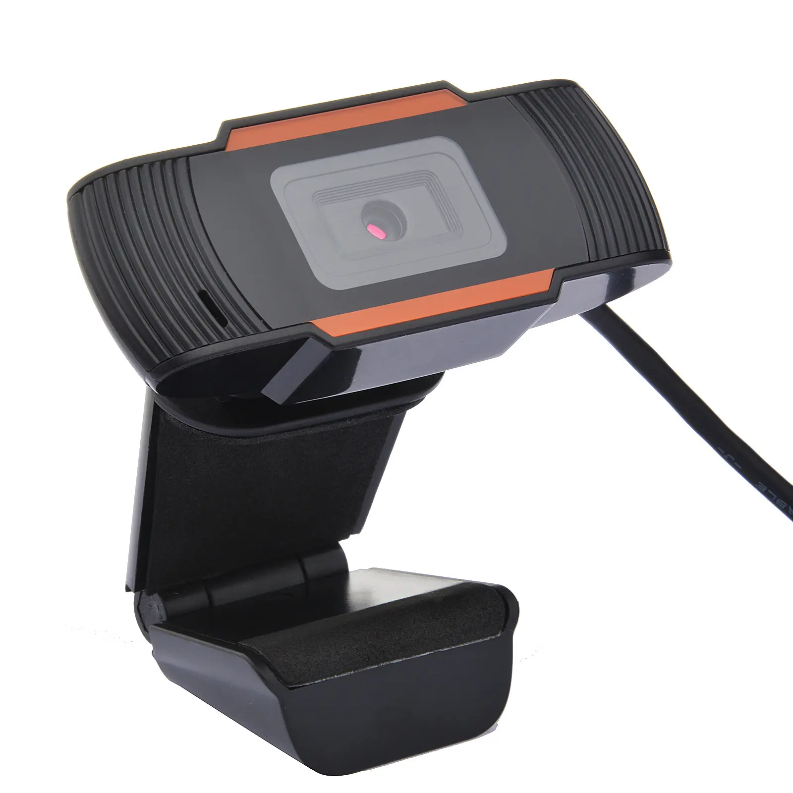 Webcam hd 720p com microfone, laptop, pc, webcam, flexível, clipe rotativo