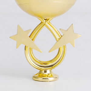 Excelente calidad, recién llegado, copa de trofeo deportiva de plástico Universal con piezas de estrellas, toppers para premios de fútbol ABS GZ98 - Product Image 4
