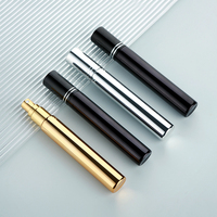 SUMEEAR Atomizadores de Perfume de Vidrio Electrochapado UV de 15ml (Dorado/Plateado/Negro) con Pulverización Fina, Antiderrames, Reutilizables, Esenciales para Viaje