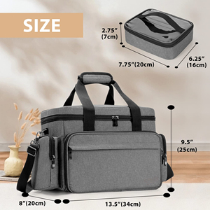 Large <b>Makeup</b> Bag Cosmetic Bag with Removable Dividers, Travel <b>Makeup</b> <b>Case</b> Holds Cosmetics and Hair Supplies - Product Image 4