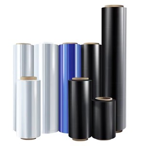 Free Sample Wholesale Custom Black Pallet Stretch Film <b>Logistic</b> Use Wrap LLDPE Casting Soft Stretch Roll - Product Image 2