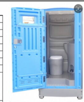 Toilette mobile portable en HDPE |   Réservoir d'eau intégré pour chantier de construction, camp pétrolier, location