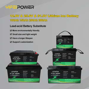 Paquete de Baterías de Iones de Litio de 12V 200AH, Batería de Plomo-Ácido de 12.8V 25.6V 100AH, Paquete de 100Ah para un Mejor Rendimiento - Product Image 4