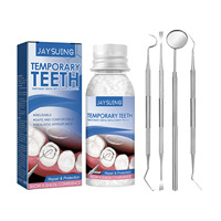 Nouveauté Jaysuing : Kit de réparation dentaire temporaire pour dents cassées et espaces, granules réutilisables pour la réparation des dents