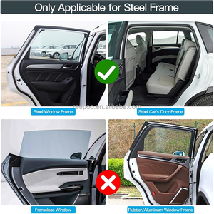Strong Magnetic Car Sunshade Side <b>Window</b> Privacy Curtain Foldable Visor UV Block Car <b>Window</b> <b>Shade</b> Custom Logo - Product Image 5