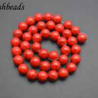 Perles rondes en pierre turquoise multicolores de 4 mm/6 mm/8 mm/10 mm/12 mm pour la fabrication de bijoux