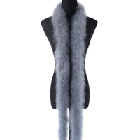 Boa en plumes de marabout douces de 2 mètres, 20-22 g, couleurs teintées, boa en plumes de dinde pour fête, danse, robe, vêtement, accessoires de décoration