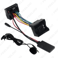 Module de voiture AUX-in, adaptateur audio MP3 pour Fiesta Mondeo MK3 Focus MK2, faisceau de câbles stéréo avec microphone