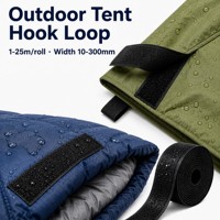Kit de fixation auto-agrippante pour tente extérieure, imperméable, résistant aux UV, robuste, fixation pour auvent de camping, 1-25m/rouleau