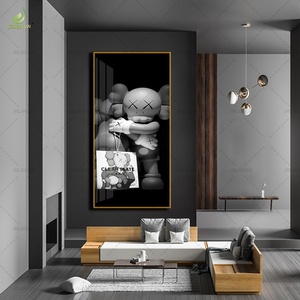 Décoration d'intérieur de luxe avec impression haute définition, intégrant de la porcelaine de cristal et des fresques LED, personnalisable sur mesure - Product Image 6
