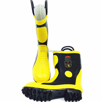 Chaussures chaussures de lutte contre l'incendie bottes de sécurité incendie jaunes pour la protection