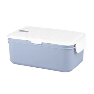 NEW wholesales BPA Free food grade plastic leakproof food container 1 layer fresh cool bento box lunch with ice pad