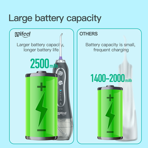 Unifeel เครื่องขัดฟันแบบพกพา, อุปกรณ์เสริมแบตเตอรี่ไฟฟ้าสำหรับทำความสะอาดช่องปาก - Product Image 5
