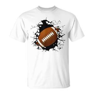 Camiseta de Fútbol con Diseño de Balón de Fútbol para Aficionados y Jugadores - Product Image 1