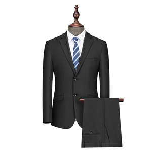 Trajes Formales de Negocios para Hombre de Alta Calidad 2025, Corte Entallado, Transpirables, Tallas Grandes, con Abertura Trasera y Tela de Lana Peinada - Product Image 3
