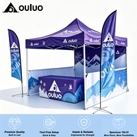 Carpa Plegable Impermeable de 3x3m (10x10 pies) para Ferias Comerciales y Eventos, con Impresión Personalizada, Venta al Por Mayor de Fábrica, Cubierta para Mesa, Bandera de Playa, Interior, 300D