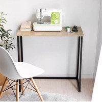 Table d'ordinateur portable pliable en fer et bois MANGO au design moderne, hauteur réglable, fixation murale, bureau de rangement – Ventes Flash
