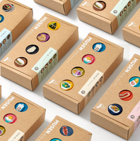 Boîte d'expédition Logo personnalisé imprimé ondulé E Flûte Papier Chaussettes Boîte d'emballage