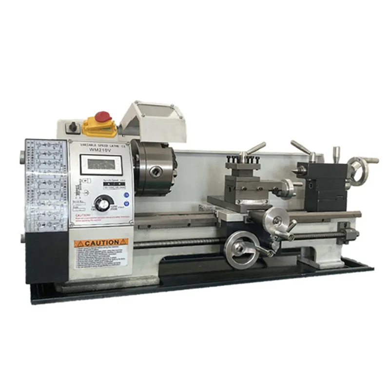 Drehmaschine 1100W 400 600 800mm Halbautomat ische Metall drehmaschine Länge Auto Threading Making Mini CNC Machine