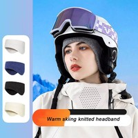 Bandeau tricoté personnalisé avec logo, respirant, coupe-vent, pour le ski, le cyclisme, doux, automne-hiver, cache-oreilles, vente en gros