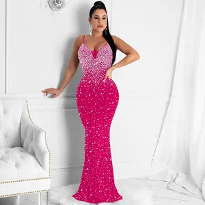 Sexy Sleeveless Backless Party Long Women Dresses New Designs Elegant Lady Evening Dresses