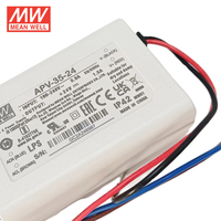 Fuente de Alimentación Conmutada de Salida Única Mean Well de 35W, APV-35 para Uso Industrial con Salidas de 5V, 12V, 15V, 24V y 36V, Transformador Toroidal
