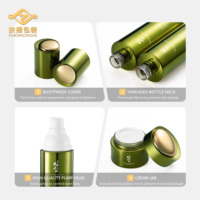 Pot de crème éclaircissante pour le visage en verre vide, unique, avec estampage à chaud, 30g, 50g, 100ml, emballage de luxe pour soins de la peau, ensemble de flacons de beauté