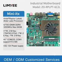 Nouvelle carte mère industrielle embarquée ITX SOC Intel 12e/13e génération Core I3/i5/i7 avec GPU intégré, double DDR4 64 Go, SATA M.2/VGA