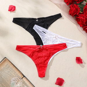 <span class=keywords><strong>Vendita</strong></span> calda Sexy <span class=keywords><strong>perizoma</strong></span> da donna mutandine in pizzo comoda maglia traspirante con cintura a croce cava da ragazza mutandine a vita bassa con <span class=keywords><strong>perizoma</strong></span> - Product Image 4