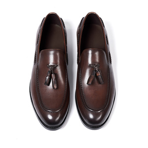 Chaussures Leffo à franges pour hommes, modèle 2026, en cuir véritable à bout pointu, idéales pour les occasions professionnelles et décontractées - Product Image 4