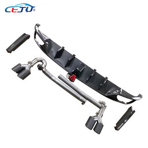 Punta di scarico auto diffusore laterale posteriore Spoiler labbra Splitter parti Bodykit per Honda <span class=keywords><strong>Civic</strong></span> 11th Gen <span class=keywords><strong>2022</strong></span> - Product Image 4