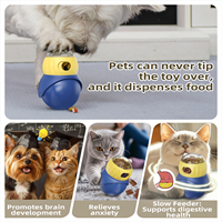 ZMaker En gros Jouet interactif pour chiens et chats, design tête d'ours mignonne, boule anti-fuite pour nourriture, design gobelet, pour alimentation lente et entraînement IQ