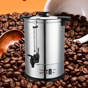 Damai 40 cups Stainless Steel Electric Hot Mulled Tea Urn Boiler Coffee Machine Water Boiler with keep warm