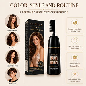 Crema para Teñir el Cabello de Negro Oscuro, Color Permanente con Peine Aplicador, Ingredientes Orgánicos, Marca Privada, Calidad Profesional - Product Image 1