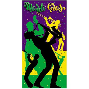 Decoraciones de Mardi Gras, Cubierta para Artículos de Fiesta en Interiores y Exteriores, Pancarta Colgante para Puerta Principal del Carnaval de Nueva Orleans - Product Image 2
