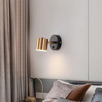 Lampe de lecture de chevet pour chambre à coucher, petit spot nordique moderne et épuré, applique murale créative pour miroir de salle de bain