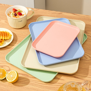 Offre Spéciale : Plateaux de Service en Plastique pour Table Basse, Rangement Multifonctionnel pour Salon, Cuisine, Petit-Déjeuner et Ottoman - Product Image 3