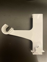 Support de rail de rideau moderne en alliage d'aluminium, robuste, durable, lavable, accessoires de design champêtre français