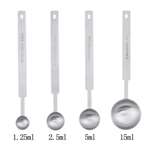 Cuillère doseuse simple en acier inoxydable personnalisée pour mesurer 5/10 g de lait en poudre et 15 ml de <span class=keywords><strong>sel</strong></span> pour l'assaisonnement - Product Image 1