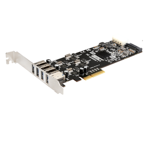 Adattatore DIEWU PCIe 4X a 4 Canali USB 3.0 Full Speed con Chipset, Garanzia di Un Anno per Desktop - Disponibile - Product Image 1