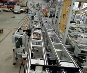 Factory Price Durable Double Speed Pallet Conveyor System Rubber Timing Aluminum Profile Adjustable Speed Restaurant Retail - Product Image 2
