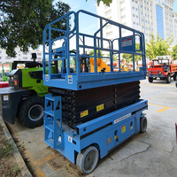 Elektrische Hydraulische Batteriebetriebene 200kg 300kg 6m-14m Mini-Radlader-Scherenhebebühne Selbstfahrend Klein zum Verkauf