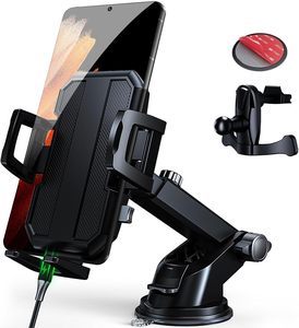 Support de téléphone portable en plastique de haute qualité pour voiture et camion, type ventouse, pour tableau de bord et grille d'aération - Product Image 1