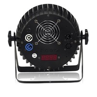 Projecteur LED plat RGBW 4-en-1 18x10W transfrontalier avec contrôle vocal pour KTV, bar, éclairage de couleur, mariage, diffusion et scène