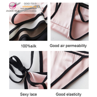 Culotte en soie personnalisée, sous-vêtements en soie véritable de mûrier 100%