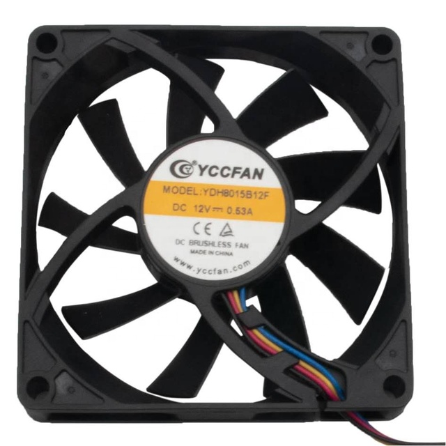 VDC YCCFAN Brushless Axial High Speed 2000 RPM 80mm Laptop Cpu Cooling Fan 80x80x15mm 12v 24v