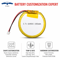 Batterie Polymère Circulaire Personnalisée 604543 604545 554545 553535 554040 pour Caméra de Sécurité Sans Fil et Suivi d'Activité Physique